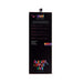 Back view of Sensuelle Nubii Mika Mini Wand black packaging with colorful branding and product details.