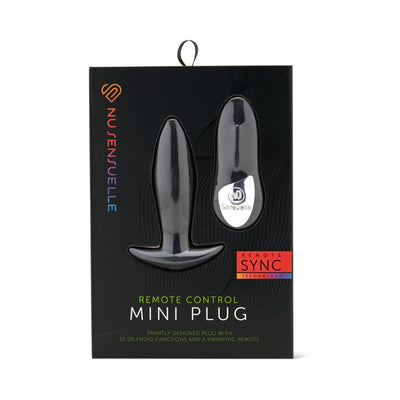 Remote Control Rechargeable Mini Butt Plug Black Purple Remote Control Rechargeable Mini Butt Plug Black Purple