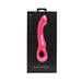 Pink curved Sensuelle Rhapsody tapping vibe in sleek black packaging with brand logo and product name.