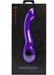 Purple curved tapping vibe in black packaging with Nu Sensuelle branding and Rhapsody product name.