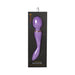 Purple dual-ended Sensuelle Xlr8 Alluvion Wand in black packaging with flexible design and ergonomic shape.