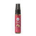 Sensuva Deeply Love You throat relaxing spray in cinnamon roll flavor, 1 oz bottle with red label and black spray cap.
