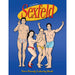 Cover of Sexfeld Porn Parody Coloring Book featuring four cartoon characters in underwear against a blue background.