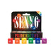 Sexy 6 Pride Edition dice game set with six colorful dice and rainbow-themed packaging for playful adult fun.