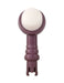 Eroscillator 2 replacement attachment with a rounded white head and purple handle for personalized use.