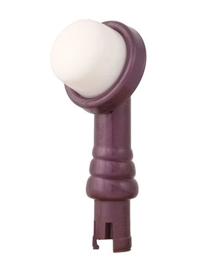 Purple Eroscillator 2 attachment with a soft white rounded tip for personalized pleasure.