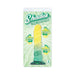 Yellow to mint swirl textured 7.5-inch flexible TPR toy with suction base in retail packaging.