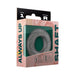 Small Shaft Model R C-ring in gray silicone displayed in pink and green packaging with size and model details.