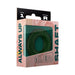 Small Shaft Model R C-ring in dark green silicone displayed in pink and black retail packaging.