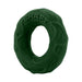 Small dark green flexible silicone C-ring with textured surface and raised "SHAFT" lettering.