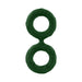 Dark green double C-ring made of flexible silicone with textured surface and SHAFT branding on top ring.