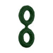 Dark green double C-ring made of flexible silicone with textured surface and embossed brand name.