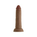 Realistic 6.5-inch liquid silicone dildo with suction cup base in natural skin tone, Model J by Shaft.