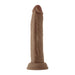 Realistic 7.5-inch brown liquid silicone dildo with suction cup base, detailed texture for lifelike feel.