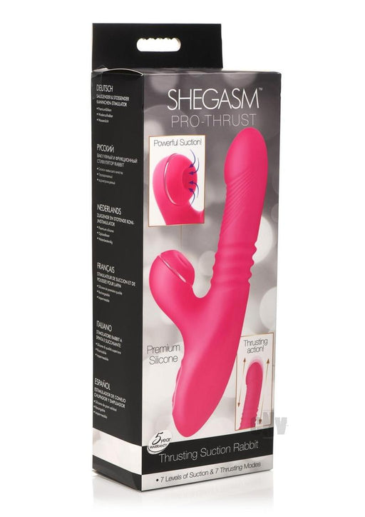 Shegasm Pro-thrust Suction Rabbit Pnk - SexToy.com