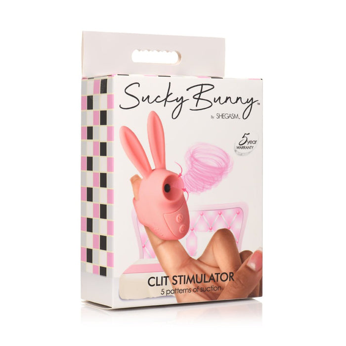 Shegasm Sucky Bunny Clit Stimulator Pink - SexToy.com