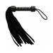 Short Suede Flogger - Black/Black - SexToy.com