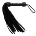 Short Suede Flogger - Black/Black - SexToy.com
