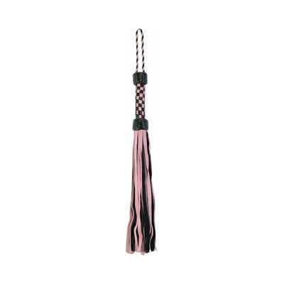Short Suede Flogger - Pink/Black - SexToy.com