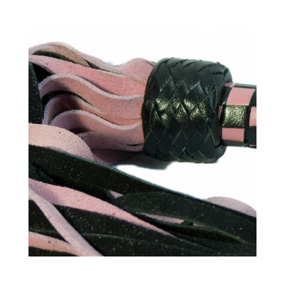 Short Suede Flogger - Pink/Black - SexToy.com