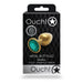 Shots Ouch! Round Gem Butt Plug Small Gold/emerald Green - SexToy.com