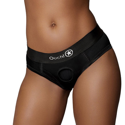 Shots Ouch Vibrating Strap On High-cut Brief