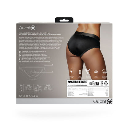 Shots Ouch Vibrating Strap On High-cut Brief
