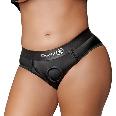 Shots Ouch Vibrating Strap On High-cut Brief