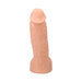 Realistic flesh-toned dildo with lifelike texture and veins, designed for Vac-u-lock harness compatibility.