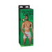 Packaging box for Signature Cocks Hollywood Cash 11-inch Ultraskyn Vac-u-lock dildo featuring a shirtless male model on a green background.