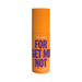 Orange bottle of Simply Sexy Forget Me Not pheromone body mist with bold purple text and 3.35oz size.