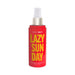 Simply Sexy Lazy Sunday pheromone body mist in a red spray bottle with bold yellow text, 3.35oz size.