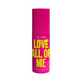 Bright pink Simply Sexy Love All Of Me pheromone body mist bottle with bold yellow text, 3.35oz size