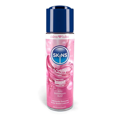 Skins Water Based Lubricant - 4.4 oz Bubblegum - SexToy.com