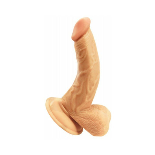 Skinsations Curve Ball Realistic Dong 7 inches - SexToy.com