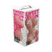 Packaging box of Skinsations Sweet Virgin Large Torso Stroker featuring product image and key features in bold pink text.