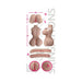Skinsations Sweet Virgin Large Torso Stroker with detailed measurements and internal texture views for realistic sensation.