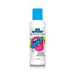 Bottle of Smack Blue Raspberry lickable warming massage oil with bright blue cap and colorful label design.