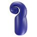 Ergonomic deep blue Snail Vibe Evo rechargeable male vibrator with a spiral tip and smooth curved design.