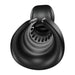 Black ergonomic Snail Vibe Evo rechargeable male pleasure device with textured interior and curved design.
