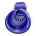 Blue ergonomic Snail Vibe Evo rechargeable male masturbator with textured inner ring and open design.