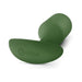Green silicone weighted snug plug with smooth finish and b-vibe logo on the base, designed for comfortable advanced anal play.