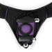 Purple and black Spareparts Joque Cover double strap nylon underwear harness with elastic O-ring and secure interior straps.