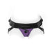 Purple double-strap nylon jockey-style underwear harness with black adjustable waistband and leg straps by SpareParts.