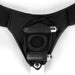 Black single-strap Theo Cover Underwear Harness by SpareParts with secure pockets and adjustable nylon design.