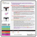 Sizing guide for Spareparts Theo Cover Underwear Harness with front and back diagrams and measurement instructions.