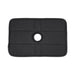 Black rectangular Sportsheets Pivot 3-in-1 Play-pad with central circular opening and textured surface.