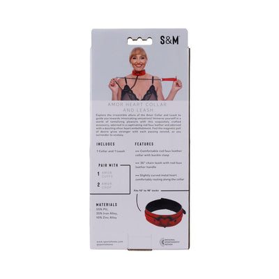 Sportsheets Sex & Mischief Amor Collar And Leash - SexToy.com