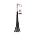 Sportsheets Sex & Mischief Brat Flogger with black faux leather falls and rose gold handle with wrist loop and tag.