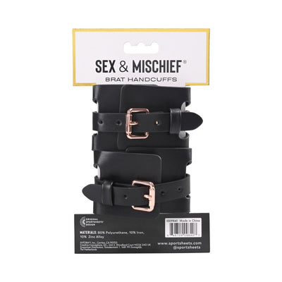 Sportsheets Sex & Mischief Brat Handcuffs - SexToy.com